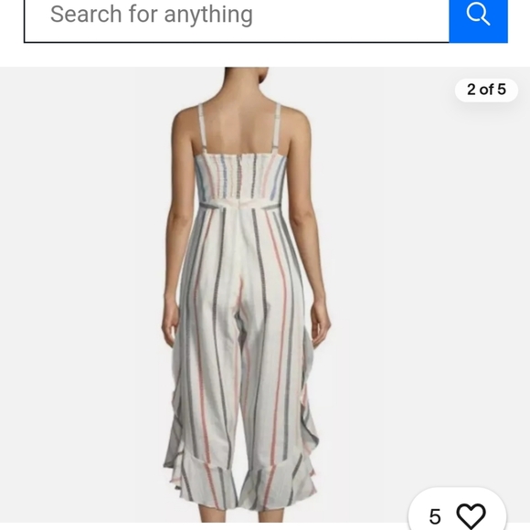 Red Carter Evelyn Jumpsuit size M - Picture 9 of 12